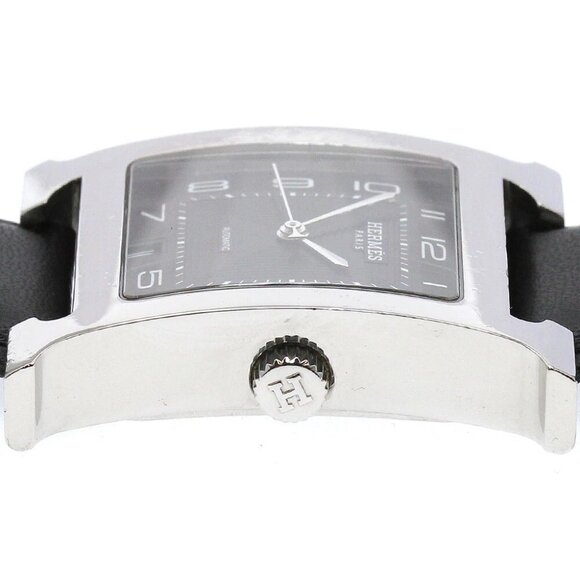 HERMES H watch HH2.810 Date black Dial Automatic Men's Watch - Picture 5 of 6